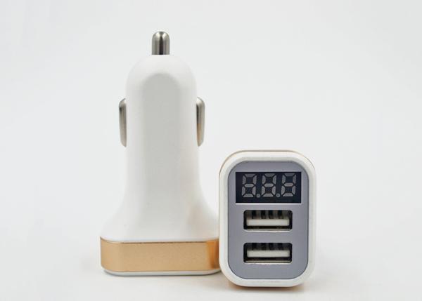 Fast Multiple Electric Car Charger Adapter Dual USB Ports Car Plug LED Light For Sumsang Iphone