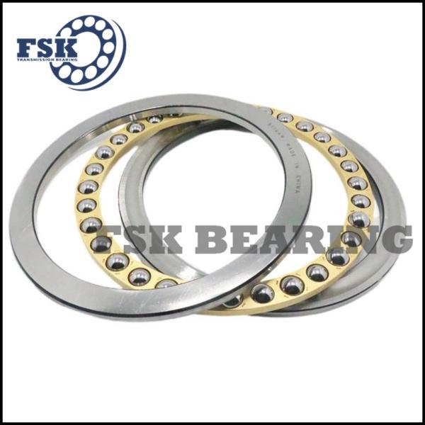 Small Size 51106 51107 51108 Thrust Ball Bearings Single Direction Brass Cage / Iron Cage