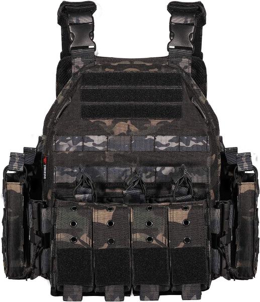 Sports Vest Equipment Security Vest Training Vest Adjustable Lightweight Vest for Law Enforcement Guard Hunting