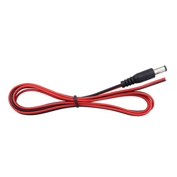 Personalizado 5521 5525 3.5 conector DC macho para abrir el cable de extremo de cable desnudo