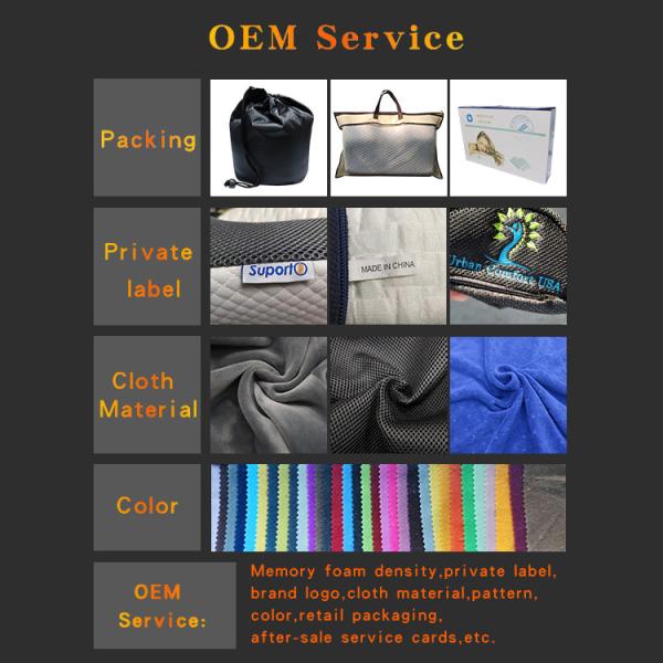 Flexible Travel Neck Roll Pillow with Memory Foam Filling and Customized Color Option