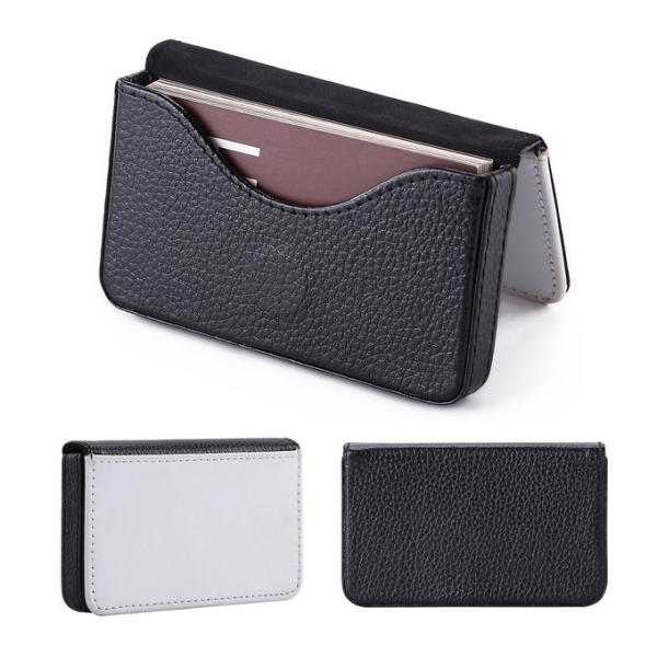 Blank Leather Sublimation Business Card Holder Custom Photo Printing Namecard Case