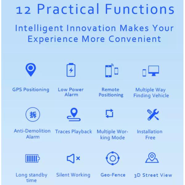 8000mAh Powerful 4g Tracking Device Magnet Waterproof Device For Scooter Bike