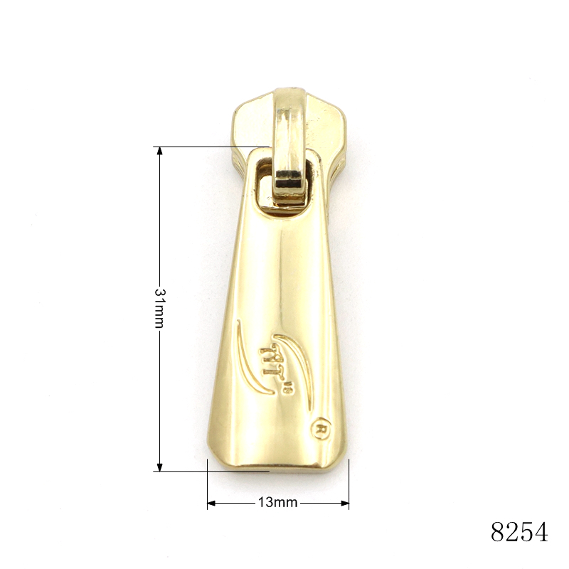 Matte Gold Zipper Puller Corrosion Resistant Zipper Slider Puller Anti Fade