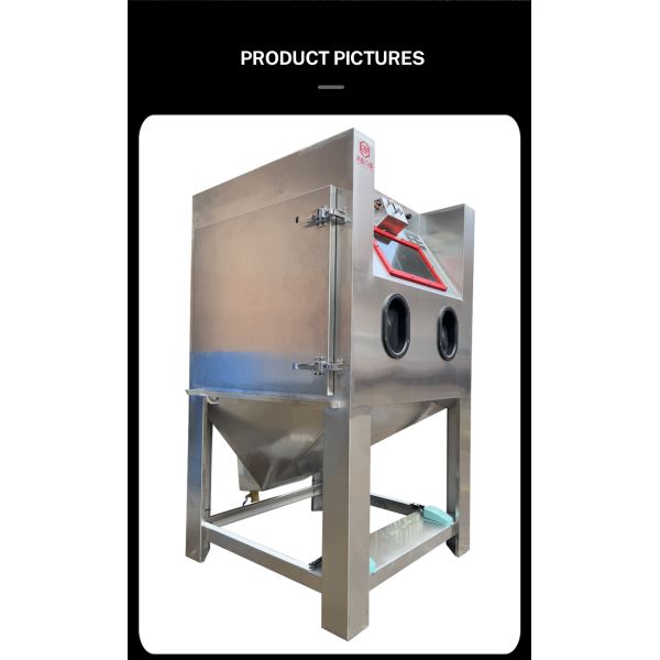 Wet Sandblasting Cabinet Vapor Blasting Machine for Descaling / Stripping