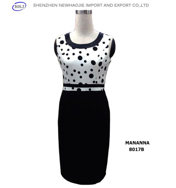 Black and white dot pattern women's suits 8017B