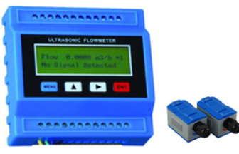 Ultrasonic Digital Water Fuel Flow Meter Open Channel PTFE Antenna