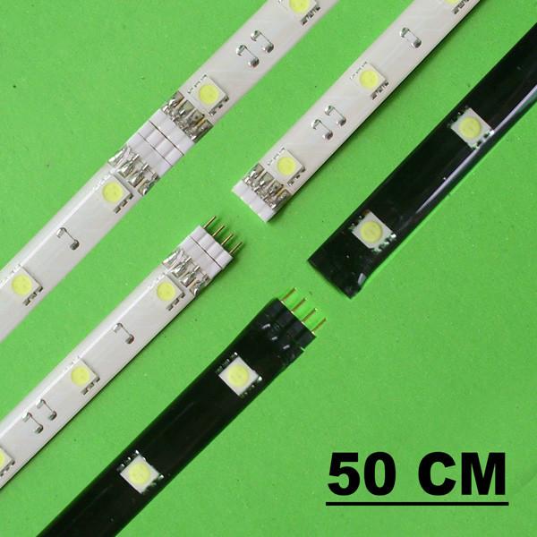 Luzes de tira flexíveis 12V do diodo emissor de luz de SMD 5050 RGB 30 LEDs/M 30CM 50CM 60CM 90CM