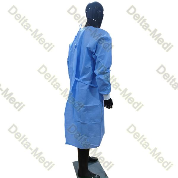 PP SMS SMMS SMMMS 20g To 80g Disposable Surgical Gown Integrated With Face Mask