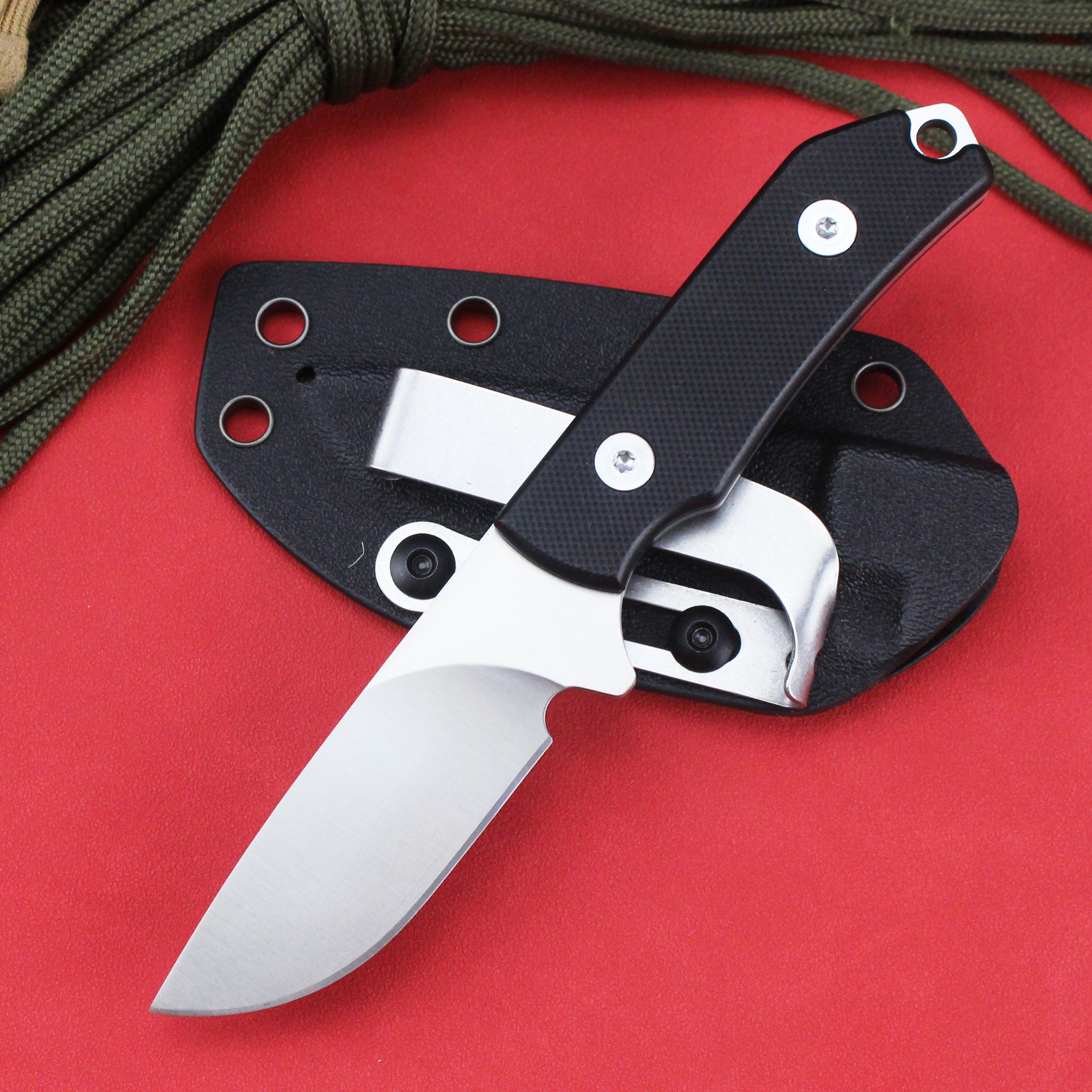 GT0175 Pocket Knives G10 Handle Fixed Blade Knife Hunting Knives Tunafire