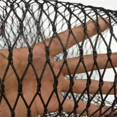 2.0mm Black Flexible Stainless Steel Cable Mesh Anti Corrosive Anti Rust For Aviary Zoo Mesh