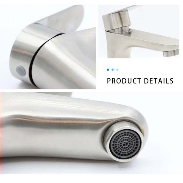 Single Handle Luxury Bathroom Faucets 304 Stainless Steel