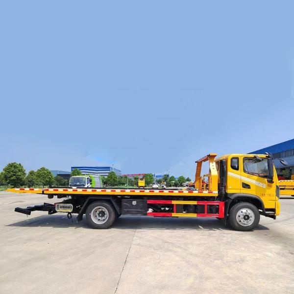 Huashen  5-8 Tons Flatbed Trailer Wrecker Truck   Tow Trucks