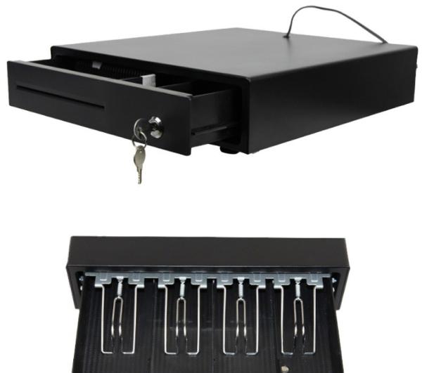 Metal ABS Plastic Cash Drawer for POS Systems in Restaurant Cafe Small Retail Stores