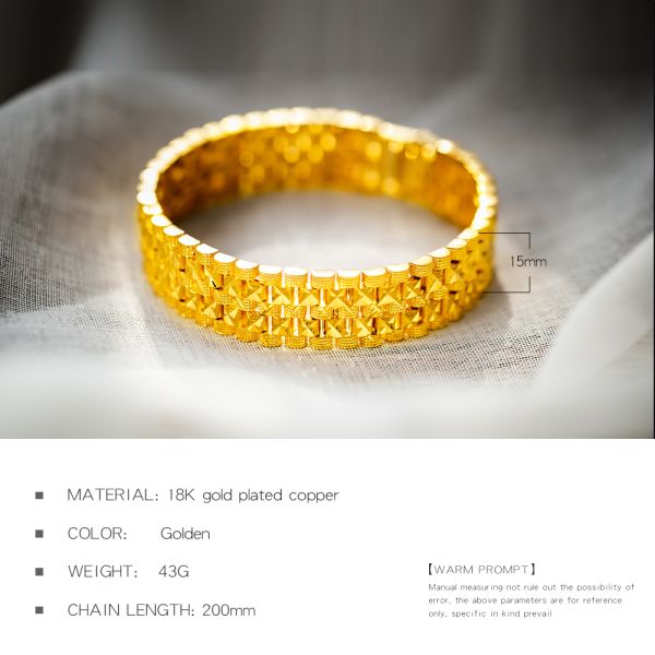 Luxury Gold Plated Men Bracelet
