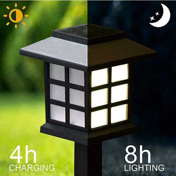 12 Pack 38cm 2Volt Waterproof LED Solar Garden Lights