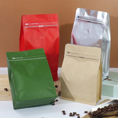 Reusable Heat Sealable Coffee Pouches With Good Barrier Aluminum Foil And Food Grade Material