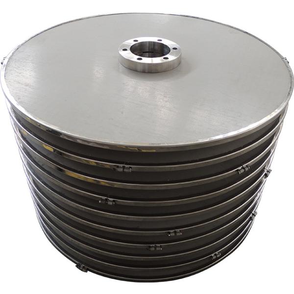 SS904L Chemical Sintered Disc Filter , Silver 20 micron Leaf Disc Filter