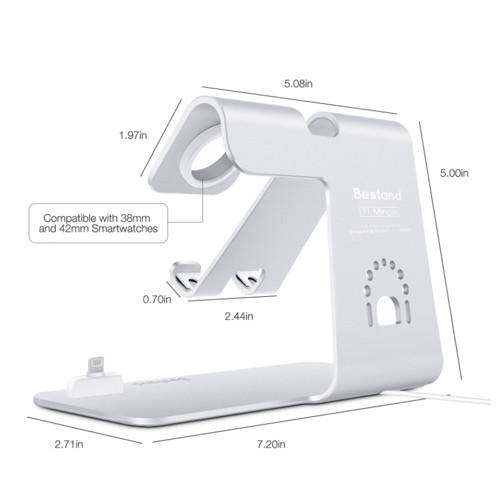 Wireless Charger Adjustable Stand Holder 3 In 1 Desktop Charging Stand Station