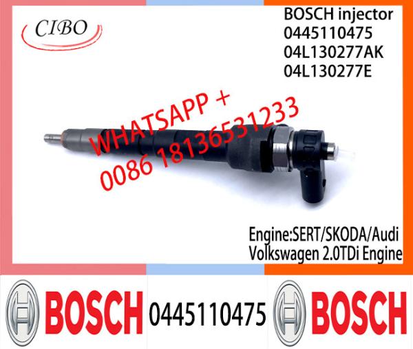 BOSCH injetor Common Rail Fuel Injector 0445110475 0986435242 04L130277AK 04L130277E For SERT/SKODA/Audi/Volkswagen