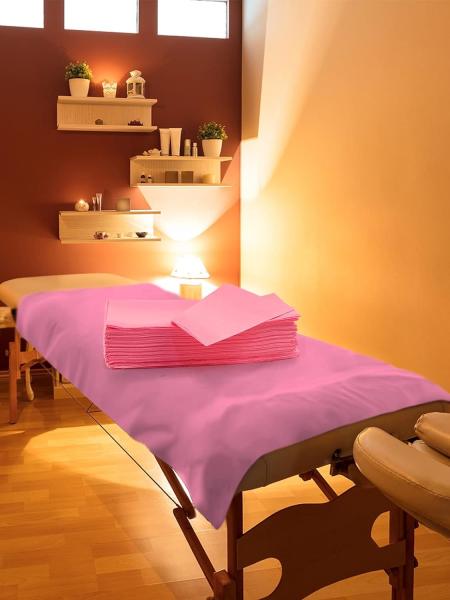 Disposable Massage Table Sheets, Waterproof Massage SPA Bed Cover Sheets 31.5 X 71 Non Woven Fabric Breathable