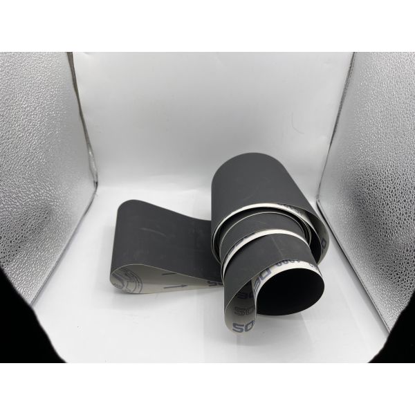 Customized Black 3x21 Silicon Carbide Sanding Belts For Steel 40 Grit -120 Grit