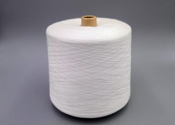 Ring Spun Raw White Polyester Yarn 50/2 60/2 For Weaving And Sewing use