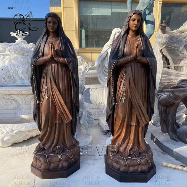 Bronze Religious Virgin Mary Statue Holding Child Life Size Queen Metal Holy Family Statues Catholic Religion Church