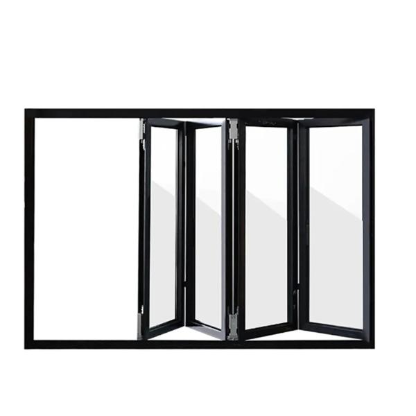 Aluminum Alloy Bi-Fold Windows Soundproof And Wind Pressure Resistant For Distributors