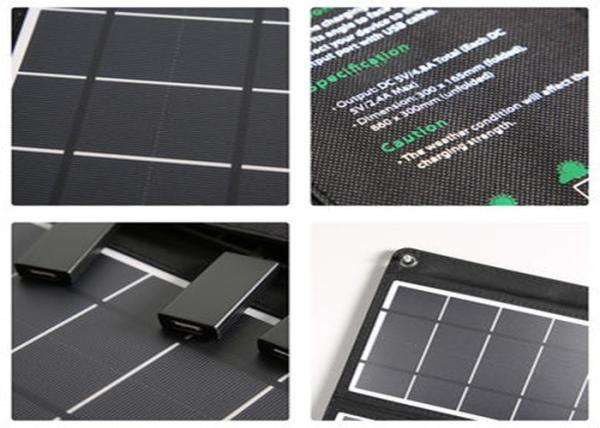 Compact Phone Charging Solar Panel For Barbecue Outdoor Activities High Capacity