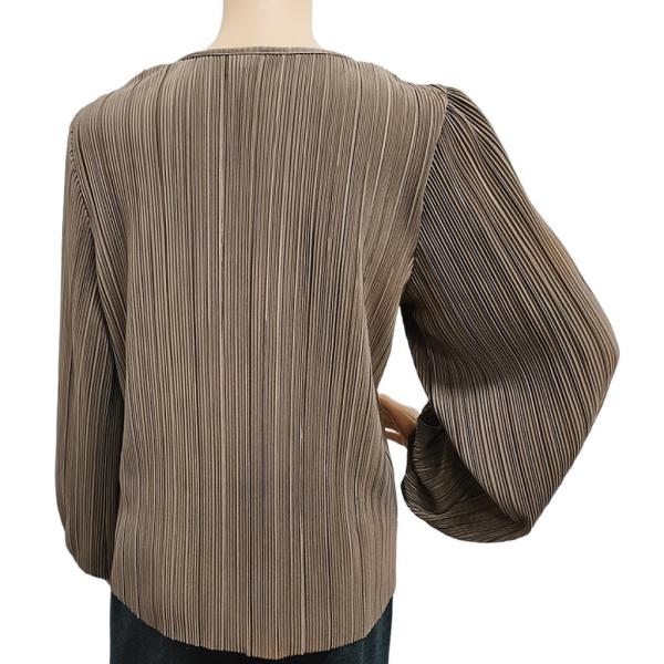 Custom Puff Sleeve Women Shirts in Beautiful Crepe Fabric Style for Fashionable Look