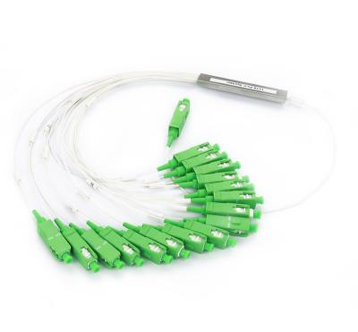 SC / APC 1x16 Fiber Optical PLC Splitter Mini Type With High Quality Chip