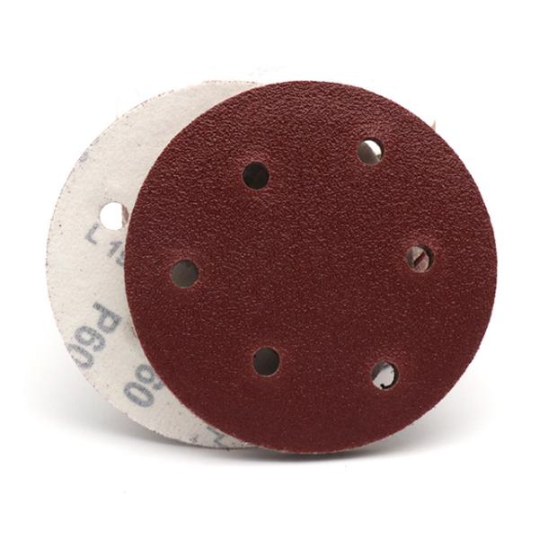 300mm 350mm RED Hook Loop Sandpaper for Epoxy Floor Grinding Cement Wall Sanding Disc