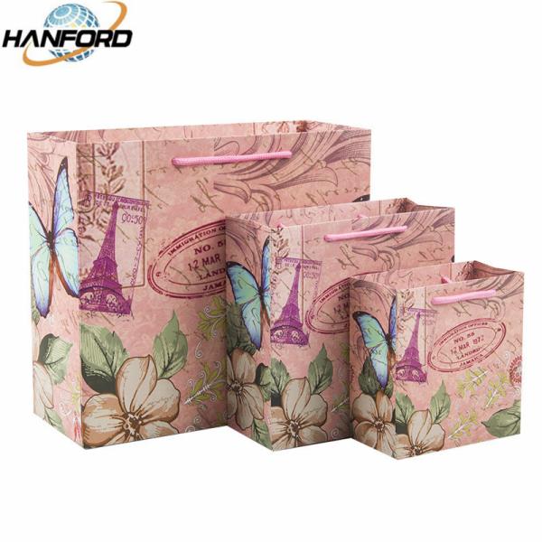 Saco de papel reusável para o presente de casamento, saco Ultraportable do presente do aniversário de casamento