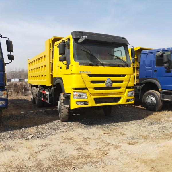 6x4 Diesel Used Dump Truck Tipper Second Hand Howo 371hp