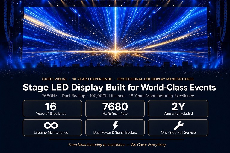 Guide Visual GS curve p3.91 p4.81 Professional Rental LED Display for Indoor and Outdoor Stage Performances