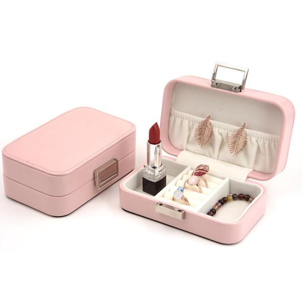 Colored Portable Jewelry Holder , Personalised Travel Jewellery Case For Friends