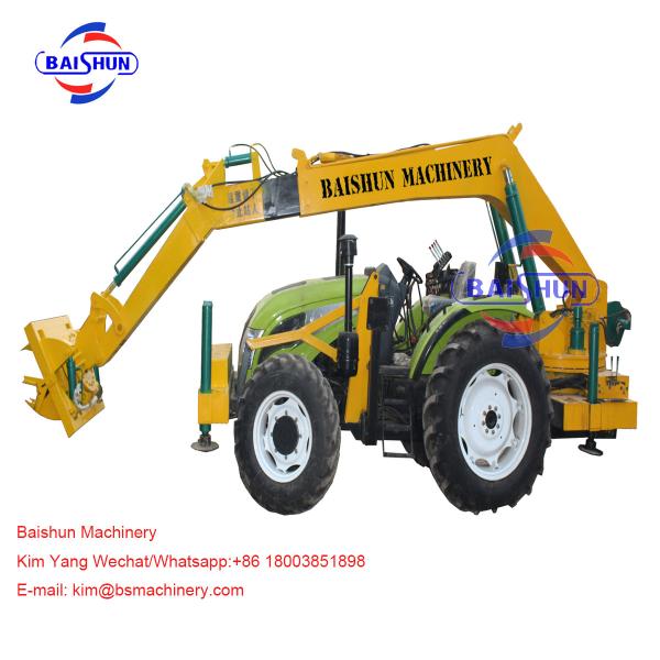 Deep Foundation Pole Erection Machine For Solar Power Plant 3m 5m 6m