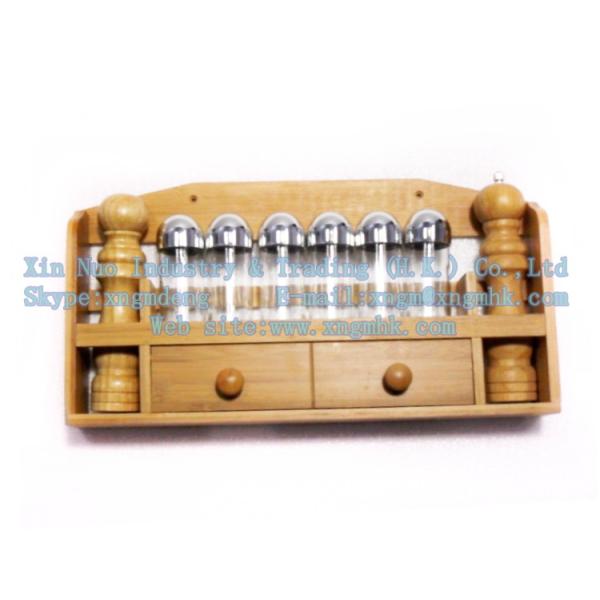 Bamboo Spice Rack, kitchen seasoning bottle rack, wooden pepper shakers