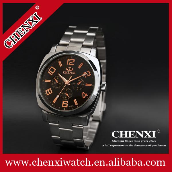 Your Logo Custom Watches Rose Gold Big Number Dial Watch Stainless Steel Band Watches Man