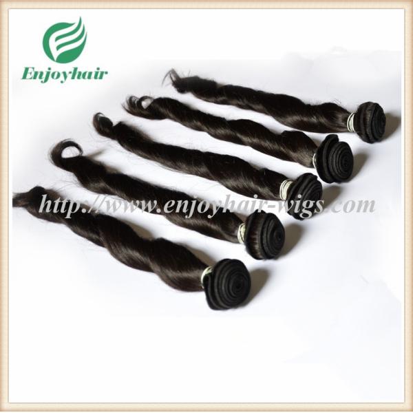 Indian virgin hair weave natural color(can be dye) spring curly 10''-26'' hair extension