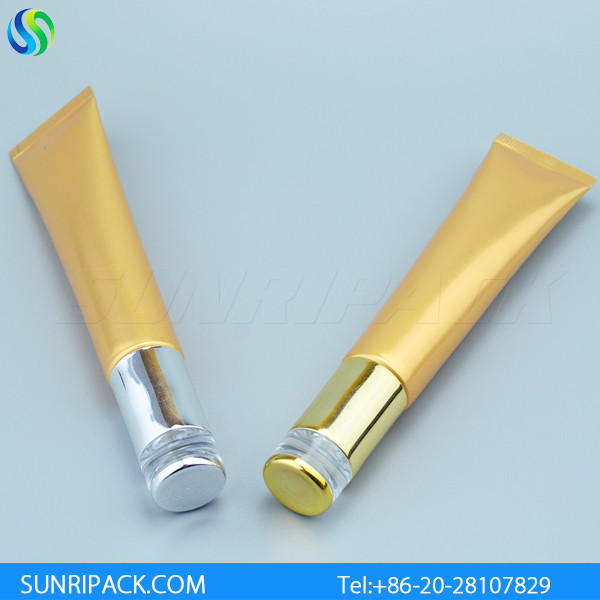 25g eye cream cosmetic tube, golden alu laminated tube