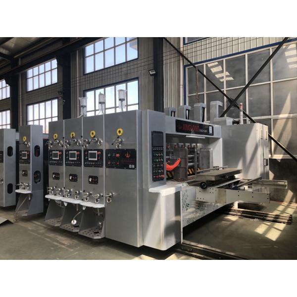 Carton Printer Die Cutter Slotter Machine With Ceramic Anilox Roller Doctor Blade