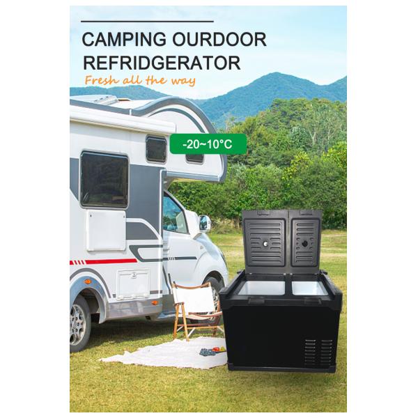Multifunctional 12V Outdoor Car Fridge with R134a/R600a Compressor and 55L Capacity