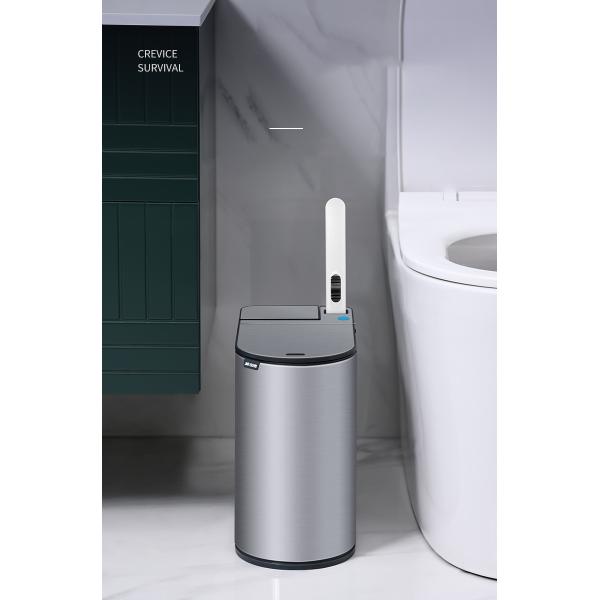 Automatic Household Toilet with Lid Narrow Paper Basket Sewn Disposable Toilet Brush Intelligent Induction Sensor Garbage Can
