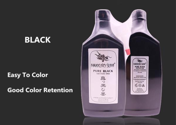 Makkuro Sumi Permanent Tattoo Ink 360ml / 12oz / 380g / Bottle Pure Black Tattoo Pigment