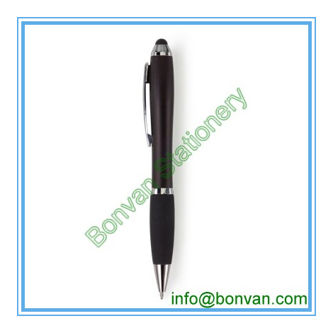 retractable plastic stylus pen, click touch promotion pen