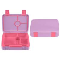 Eco Conscious 4 Compartimento Bentgo Lunch Box com tampa rosa