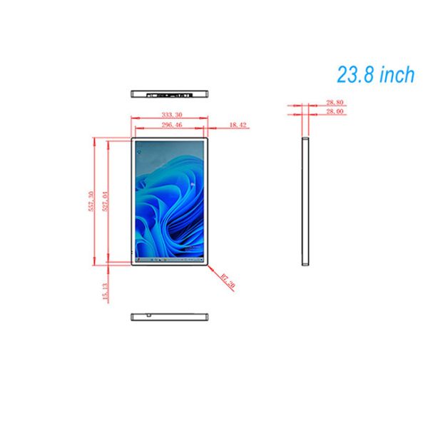 23.8-inch efficient and stable Windows system hospital outpatient screen supports customized consultation digital signage screens