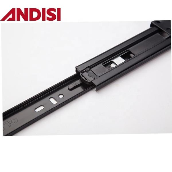 Mail Packing Full Extension Telescopic Push to Open Ball Bearing Soft Close Drawer Slides for Drawer